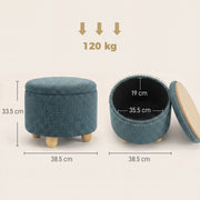 Storage ottoman - Blue