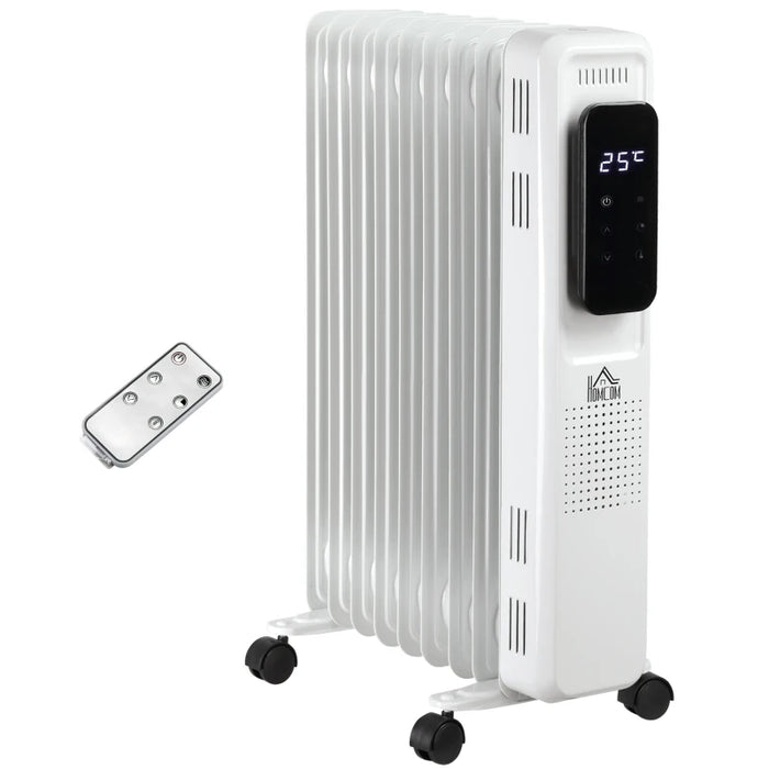 Oil Filled Radiator, LED Display, Timer, Thermostat, 2180W