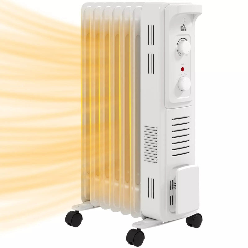 Image of a Oil Filled Electric Radiator 1500W 7 Fin - White