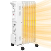 Image of a Oil Filled Electric Radiator 1500W 7 Fin - White