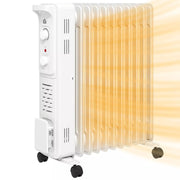 Oil Filled Electric Radiator 2500W 11 Fin - White