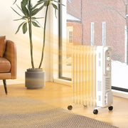 Image of an Oil Filled Electric Radiator 2Kw 9 Fin - White