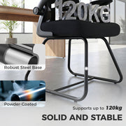 Desk Chair with Flip Up Arms for Easy Under Desk Storage Black Homcom