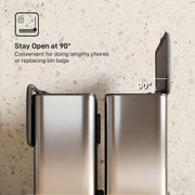 8L Hanging Kitchen Bin with Lid and Removable Inner Bucket for Kitchen Cabinet Doors