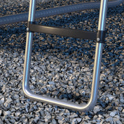 Galvanised Steel Trampoline Ladder 2 or 3 Steps Outdoor Accessory for 6ft to 16ft Trampolines by SPORTNOW AOSOM