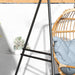 Black Metal Hammock Chair Stand Heavy Duty Frame For Egg Chairs And Porch Swings