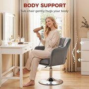 Swivel Lounge Chair Grey - image 7