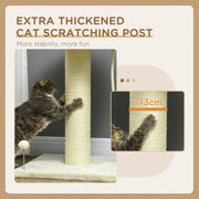 Cat Tree Tower with Sisal Scratching Post and Rest Platforms for Indoor Cats Cream