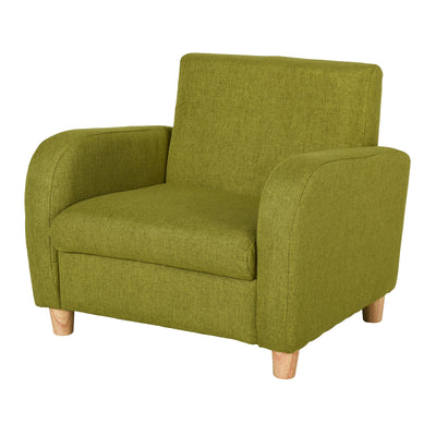 Kids Armchair Mini Sofa with High Back Support and Wooden Frame for Lounge Use, Grey