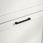 White Narrow Shoe Cabinet with Flip Drawers and Adjustable Shelves for Hallway Storage