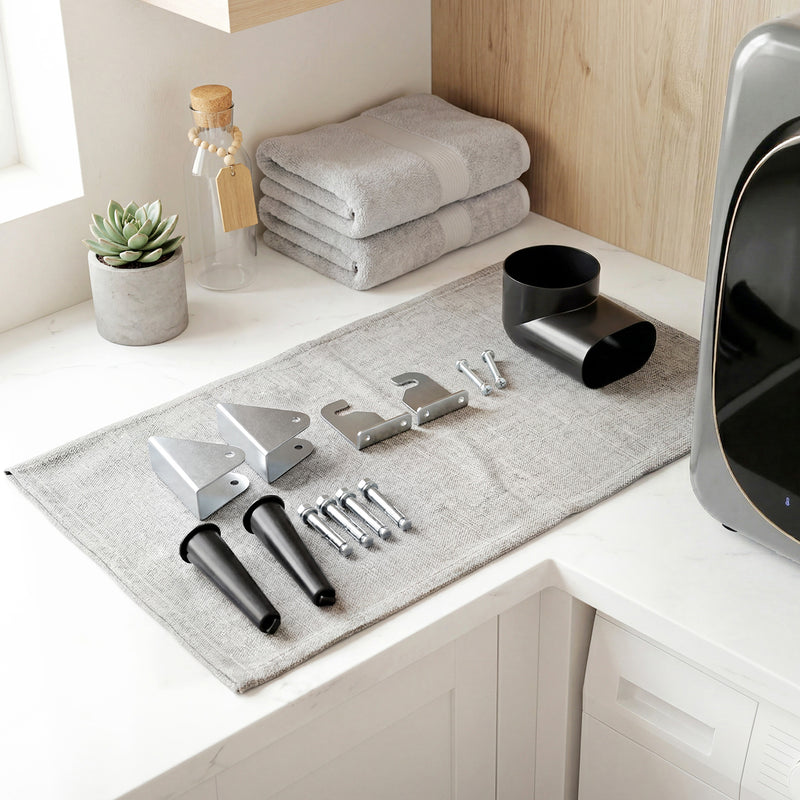 Compact Vented Tumble Dryer for Small Flats and Caravans with Quick Drying Silver