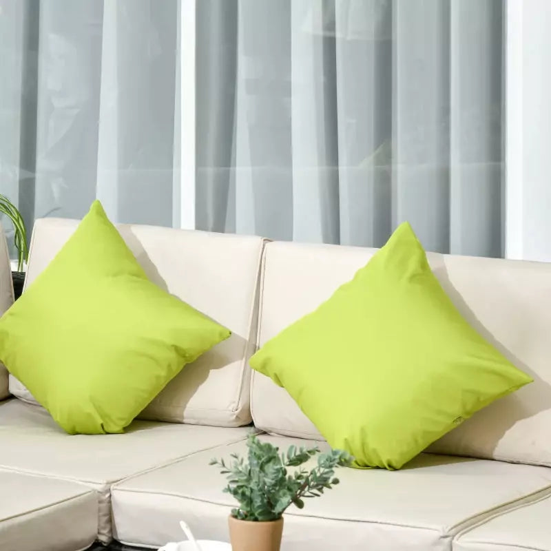8pc Brown Rattan Corner Sofa Set with Table & Cushions Outsunny