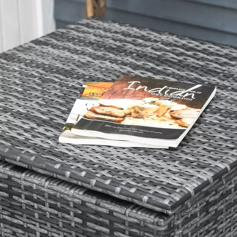 Modern 3 Piece Outdoor Rattan Set - Sofa, Love Seat, Table