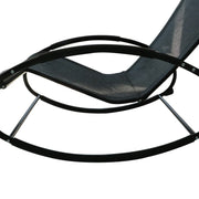 Outdoor Zero Gravity Rocking Chair Black
