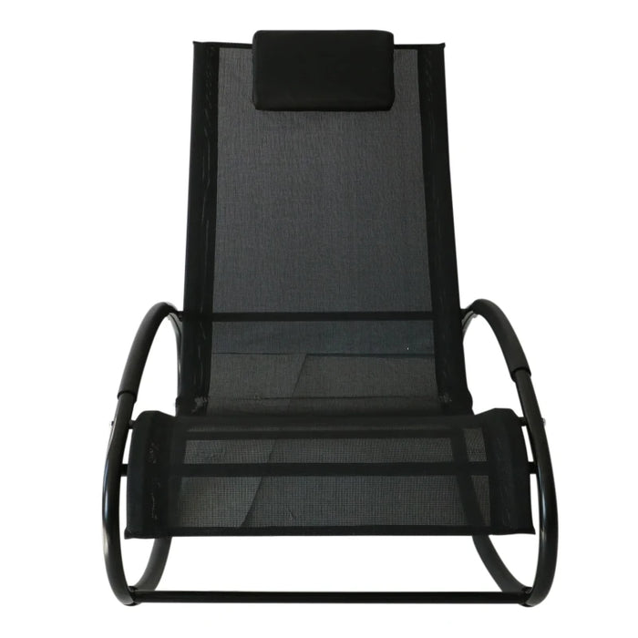 Outdoor Zero Gravity Rocking Chair Black