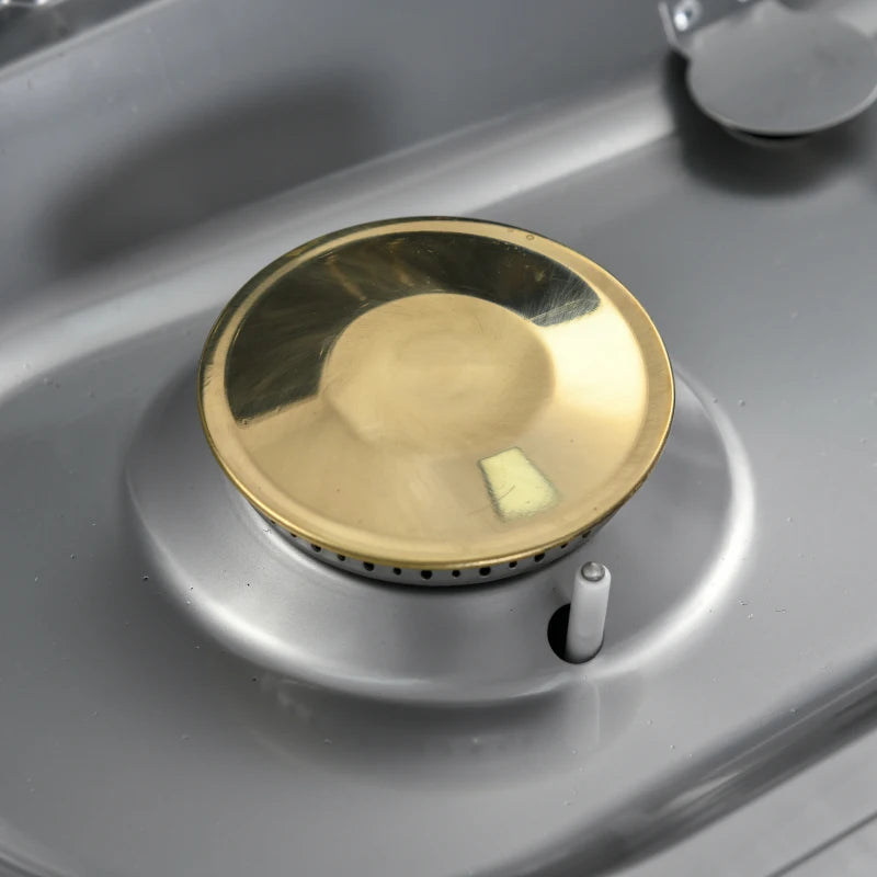 Image of a 2 Burner Folding Gas BBQ Trolley