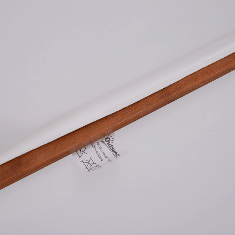 Image of a White 2  Tier Wooden Garden Parasol