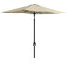 Image of a Beige 2x3m Rectangular Garden Parasol Umbrella