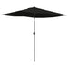 Image of a Black 2x3m Rectangular Garden Parasol Umbrella