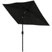 Image of a black rectangular garden patio parasol umbrella 2 x 3m