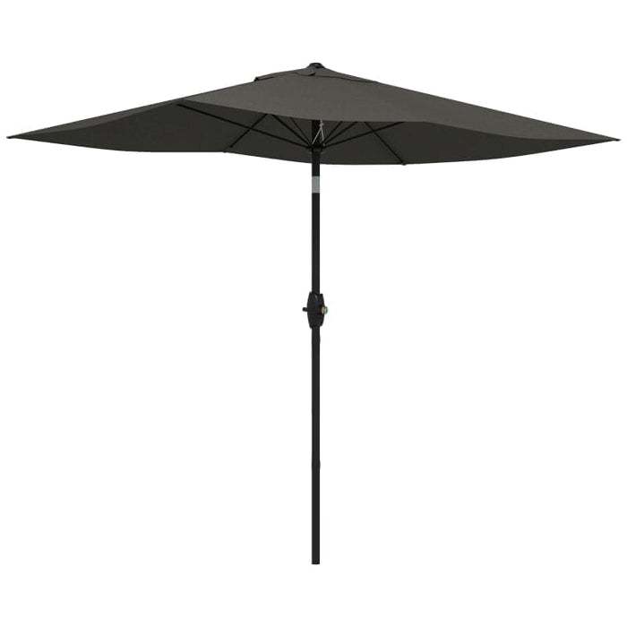 Image of a Dark Grey 2x3m Rectangular Garden Parasol Umbrella