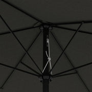 Image of a Dark Grey 2x3m Rectangular Garden Parasol Umbrella