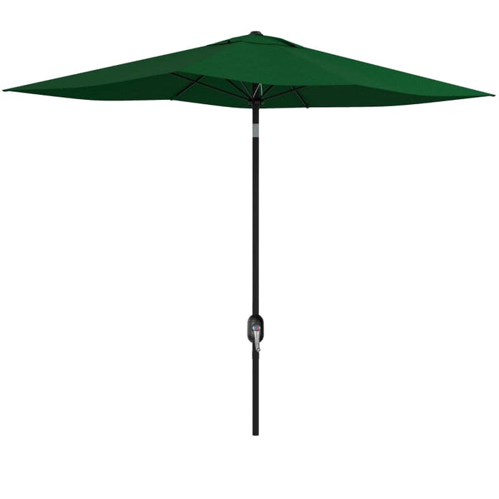 Image of a dark green rectangular garden patio parasol umbrella 2 x 3m