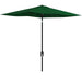 Image of a Green 2x3m Rectangular Garden Parasol Umbrella