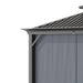 Image of an Outsunny 3 x 3.7m Aluminium Gazebo With Metal Roof, Curtains and Mesh Sides, Grey