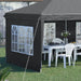 Image of an Outsunny 6x3m Pop Up Garden Tent With Sides, Grey
