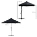 Image of a Black Banana Parasol With Lights