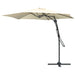 Image of a Cream Cantilever Outdoor Patio Umbrella