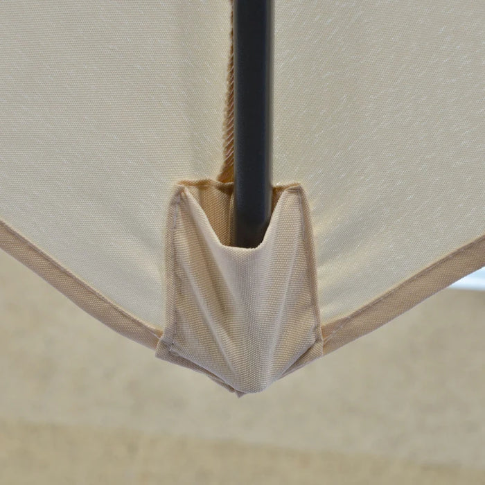 Image of a Cream Cantilever Outdoor Patio Umbrella