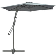Image of a Grey Cantilever Outdoor Patio Umbrella