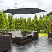 Image of a grey Cantilever Garden Umbrella
