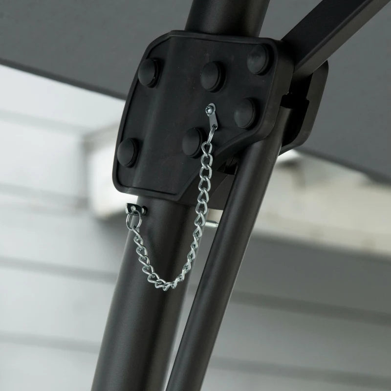 Image of a grey Cantilever Garden Umbrella