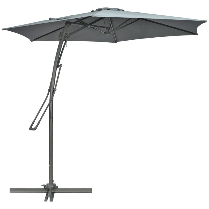 Image of a grey Cantilever Garden Umbrella