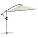 Image of a cream cantilever parasol