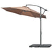 Image of a Coffee Coloured Cantilever Parasol With Weights