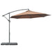 Image of a Coffee Coloured Cantilever Parasol With Weights