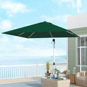 Image of a 3m Dark Green Large Premium Square Cantilever Parasol