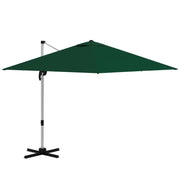 Image of a 3m Dark Green Large Premium Square Cantilever Parasol