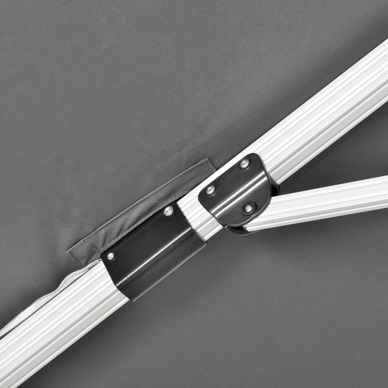 Image of a 3m Grey Large Premium Square Cantilever Parasol