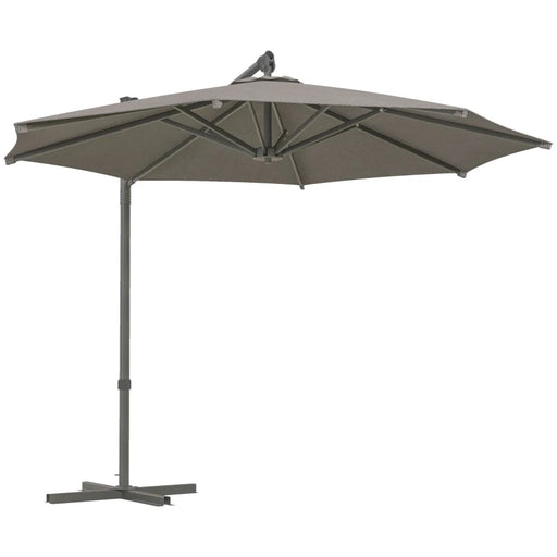 Image of a Dark Grey Patio Cantilever Umbrella