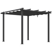 Image of a 3m x 3m Pergola With Retractable Roof, Grey