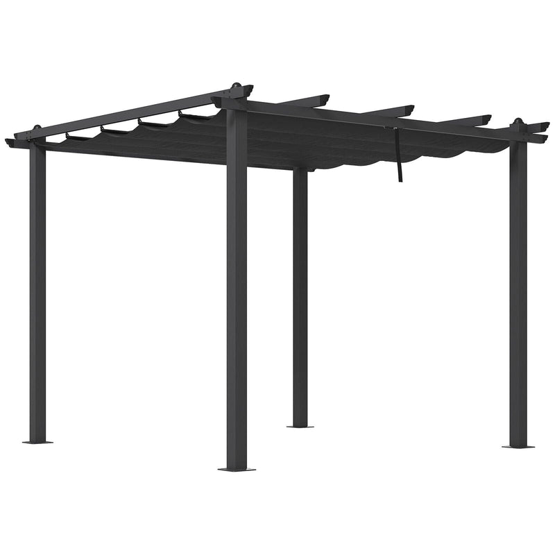 Image of a 3m x 3m Pergola With Retractable Roof, Grey
