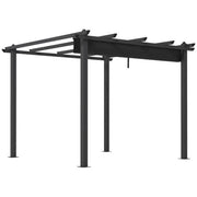 Image of a 3m x 3m Pergola With Retractable Roof, Grey