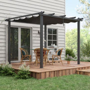 Image of a 3m x 3m Pergola With Retractable Roof, Grey