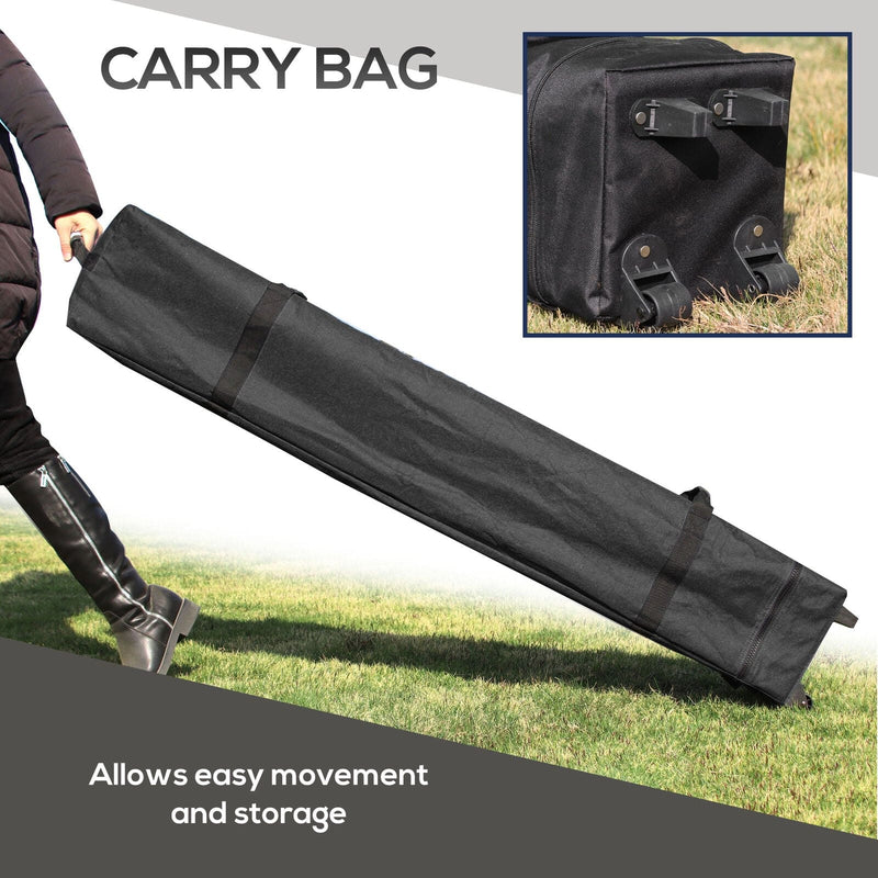 Image of an Outsunny 3m x 3m Pop Up Garden Tent, Khaki