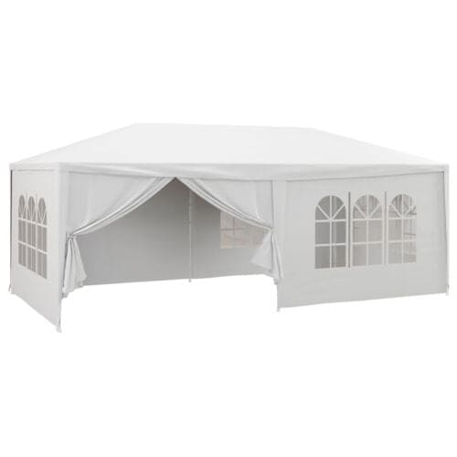 Image of an Outsunny 3m x 6m Gazebo With Sides, Waterproof, White